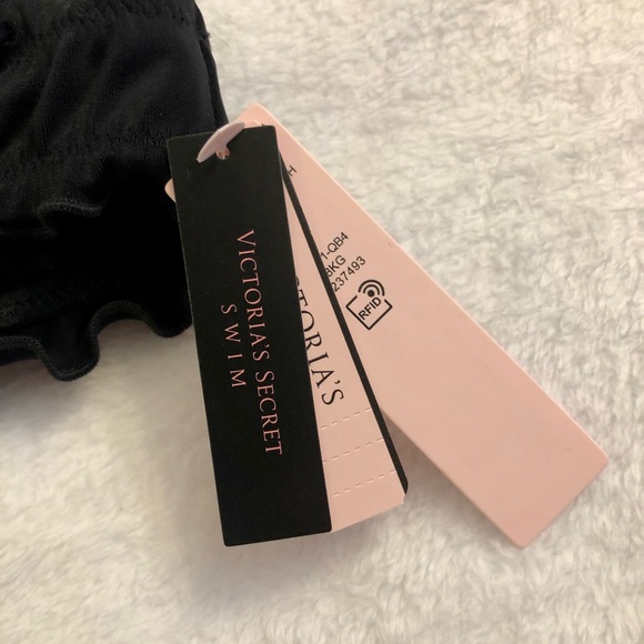 🖤5 for $20🖤 NEW Victoria’s Secret Swim Cinched Cheeky Bikini Bottoms in Black - Picture 14 of 15